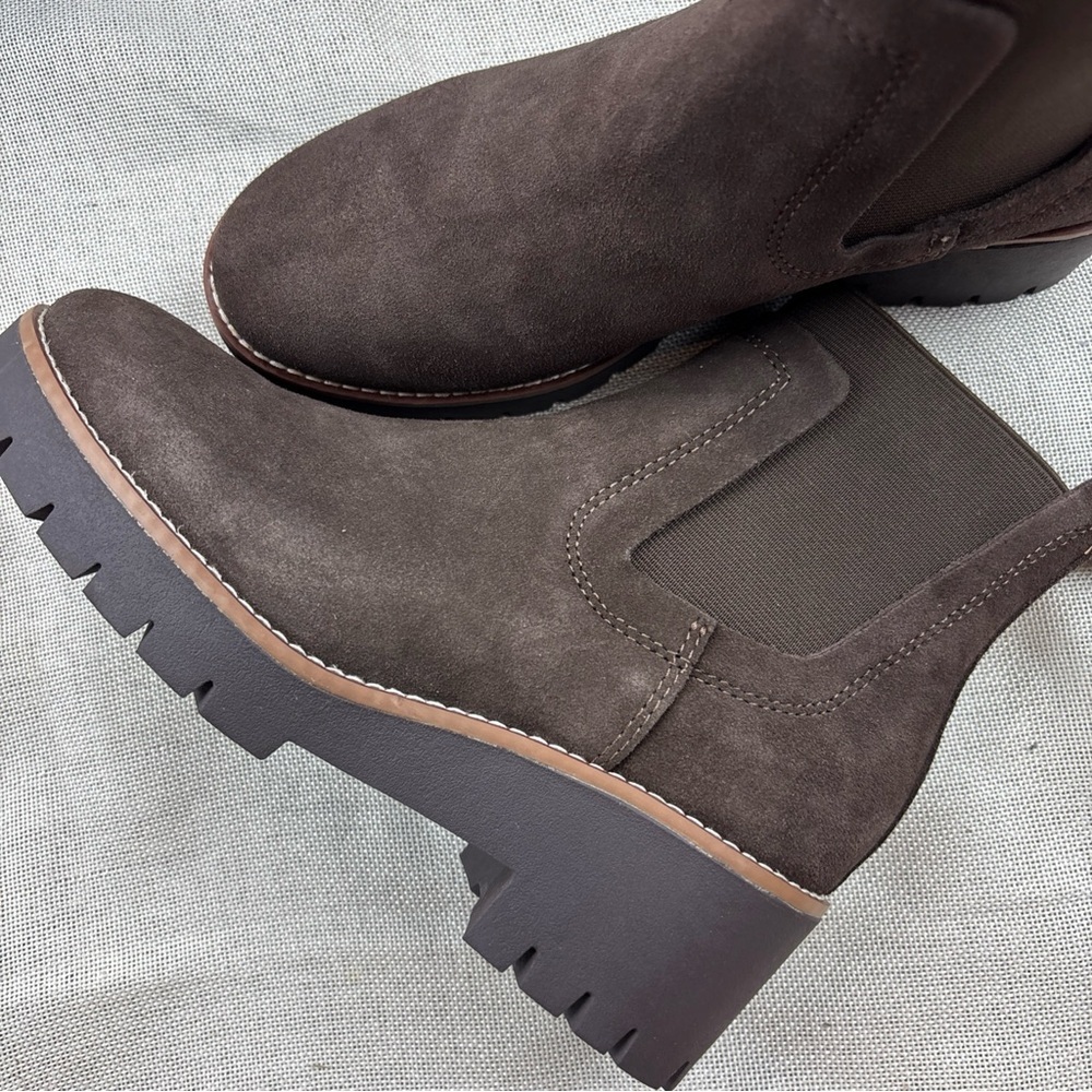 Aqua College Womens Demi Brown Chelsea Boots Shoes 6.5M